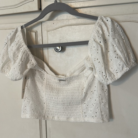 BILLABONG Last Kiss Eyelet Cotton Crop Top NWT - Picture 13 of 15